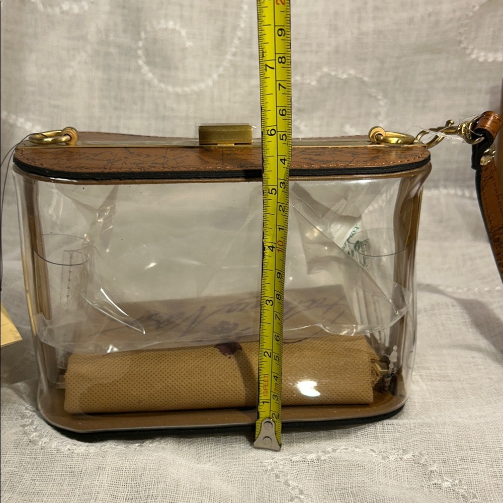 NWT Patricia Nash Anselma Riot rust camera bag purse leather w/ removable strap - Picture 12 of 15
